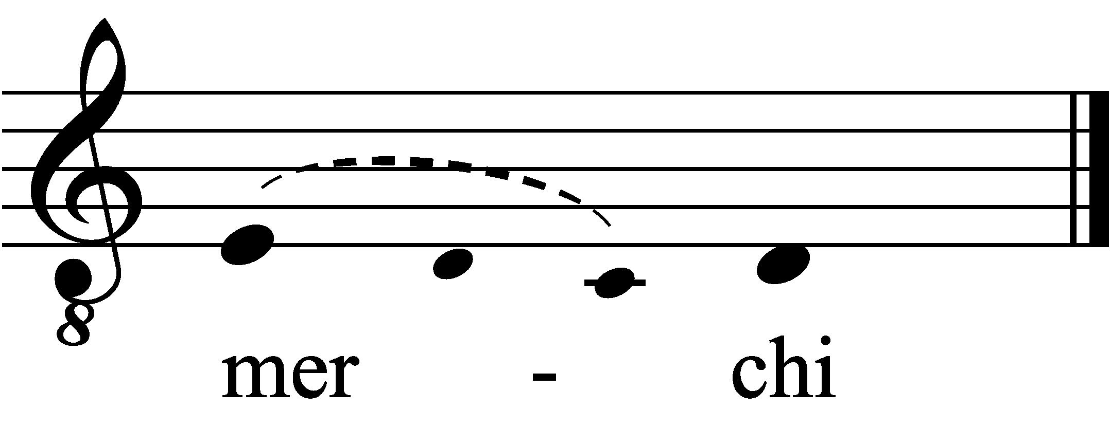 Refrain musical notation